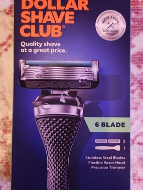 Dollar Shave Club Men’s 6-Blade Razor - Black